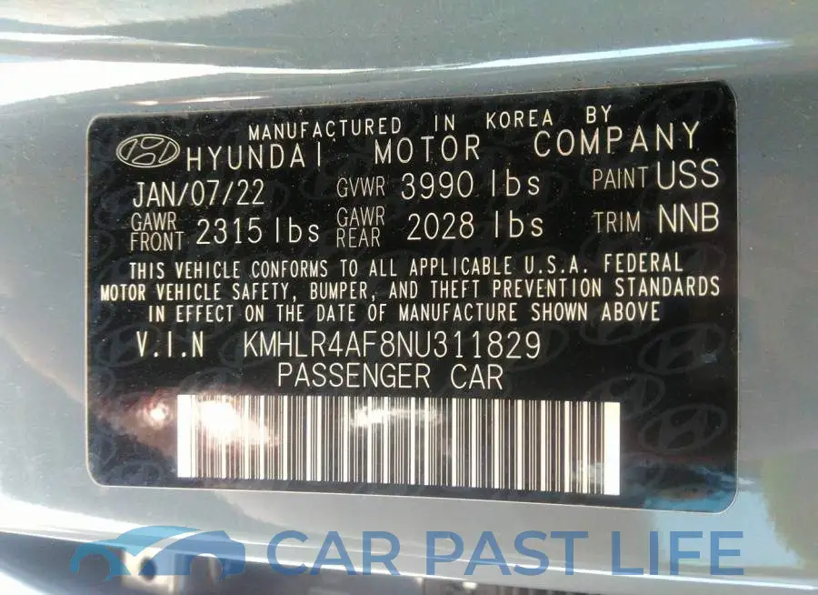KMHLR4AF8NU311829# 9