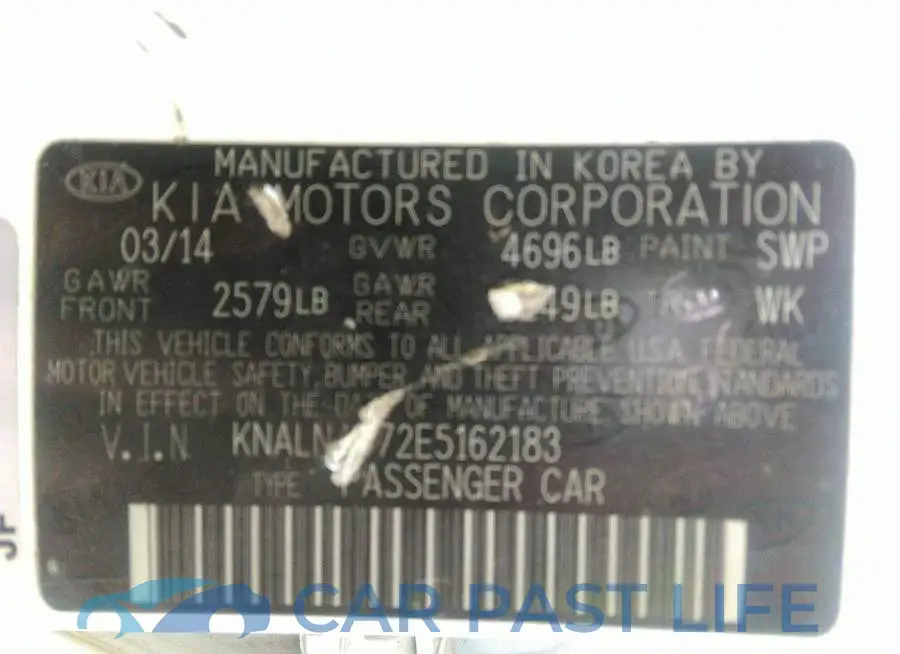 KNALN4D72E5162183# 9