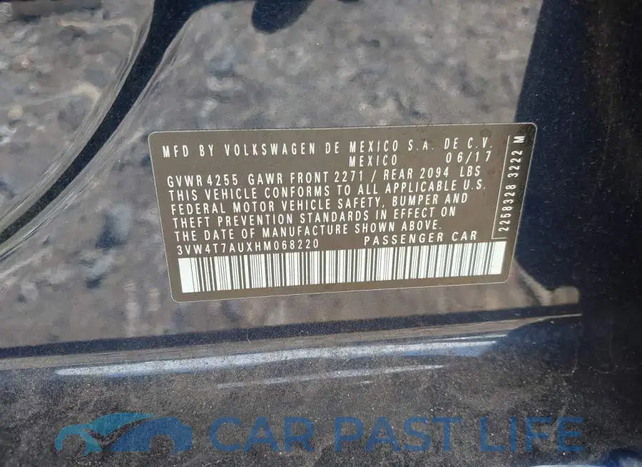 3VW4T7AUXHM068220# 9
