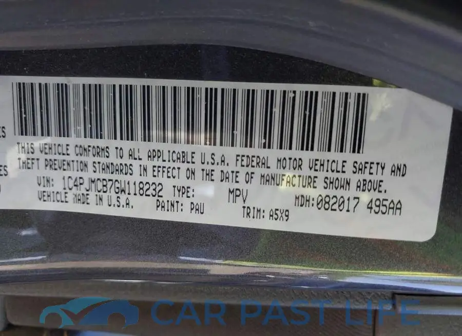 1C4PJMCB7GW118232# 9