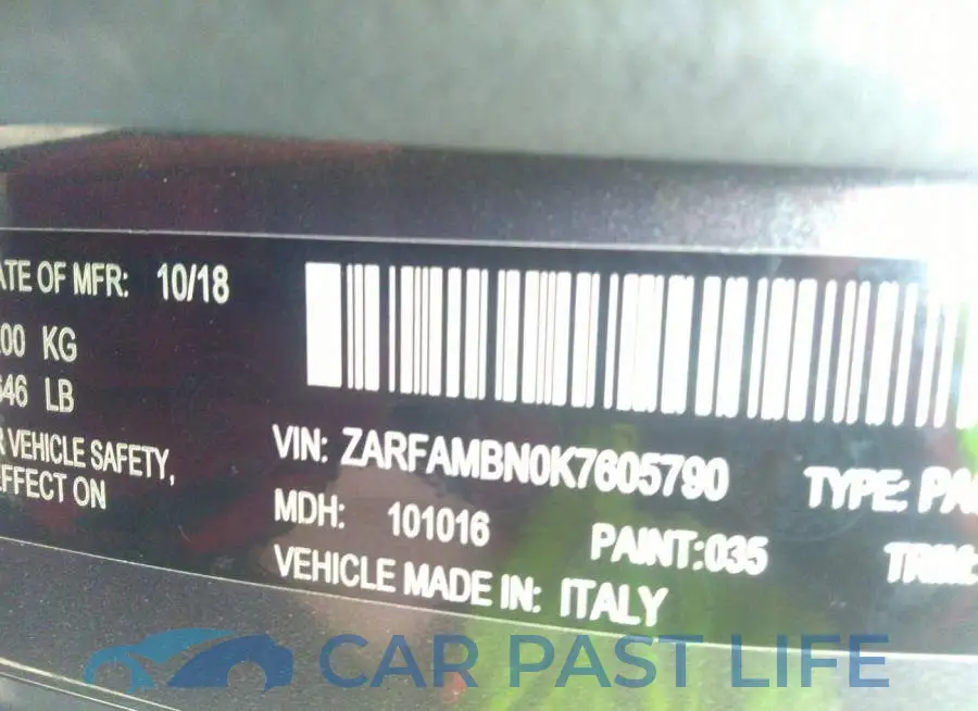 ZARFAMBN0K7605790# 9