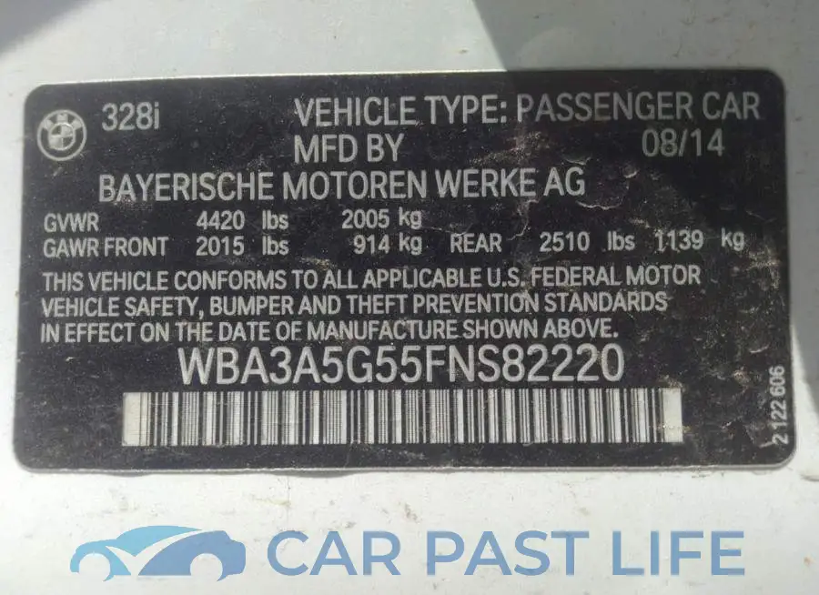 WBA3A5G55FNS82220# 9