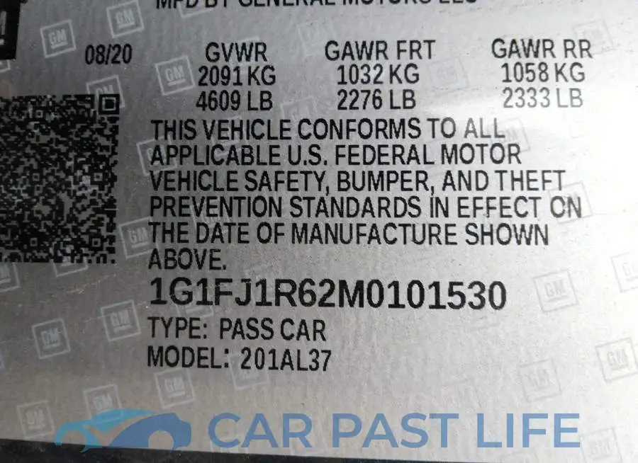 1G1FJ1R62M0101530# 9