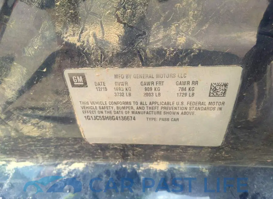 1G1JC5SH8G4136674# 9