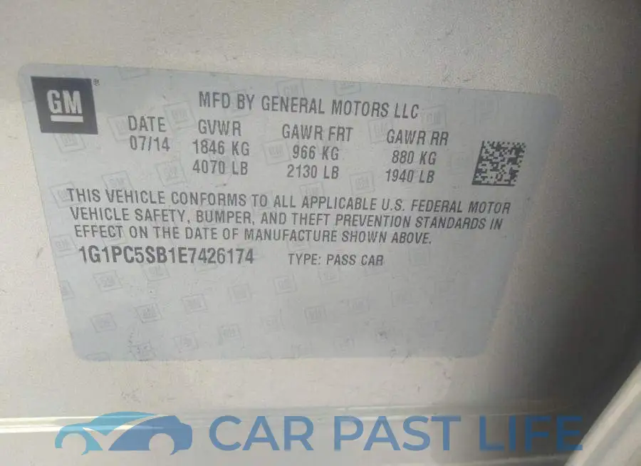 1G1PC5SB1E7426174# 9