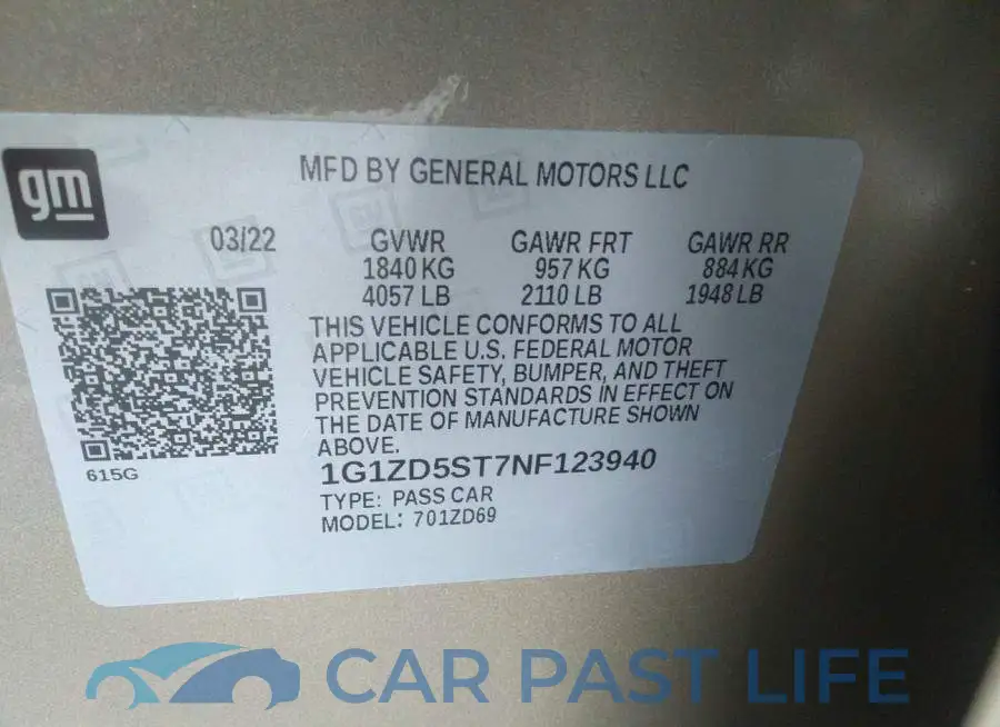 1G1ZD5ST7NF123940# 9