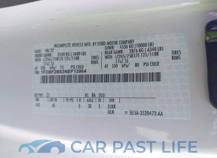 1FDBF2B63NEF13964# 9