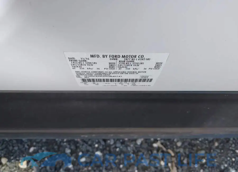 1FM5K8AR2HGB40741# 9
