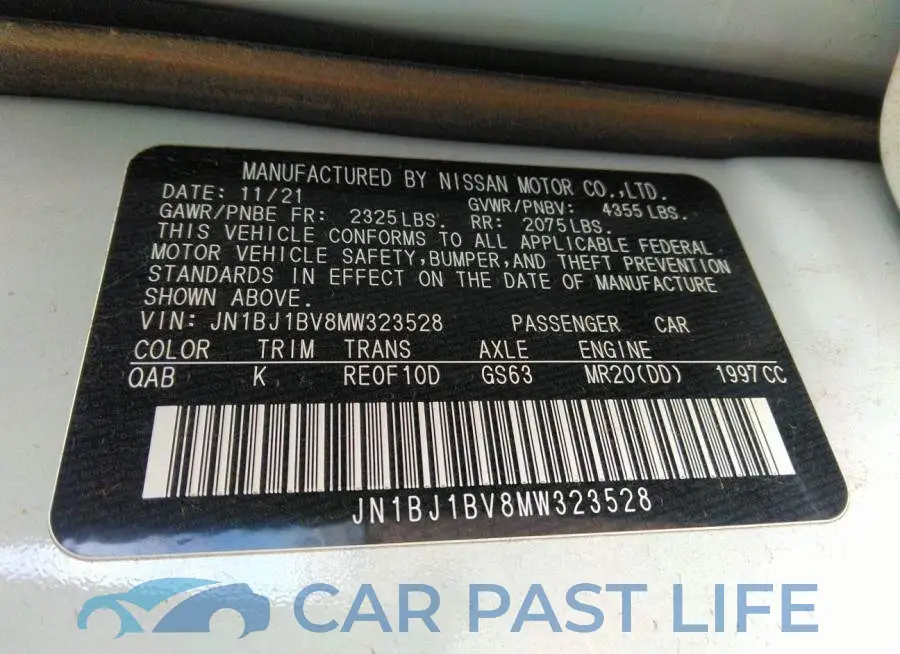 JN1BJ1BV8MW323528# 9