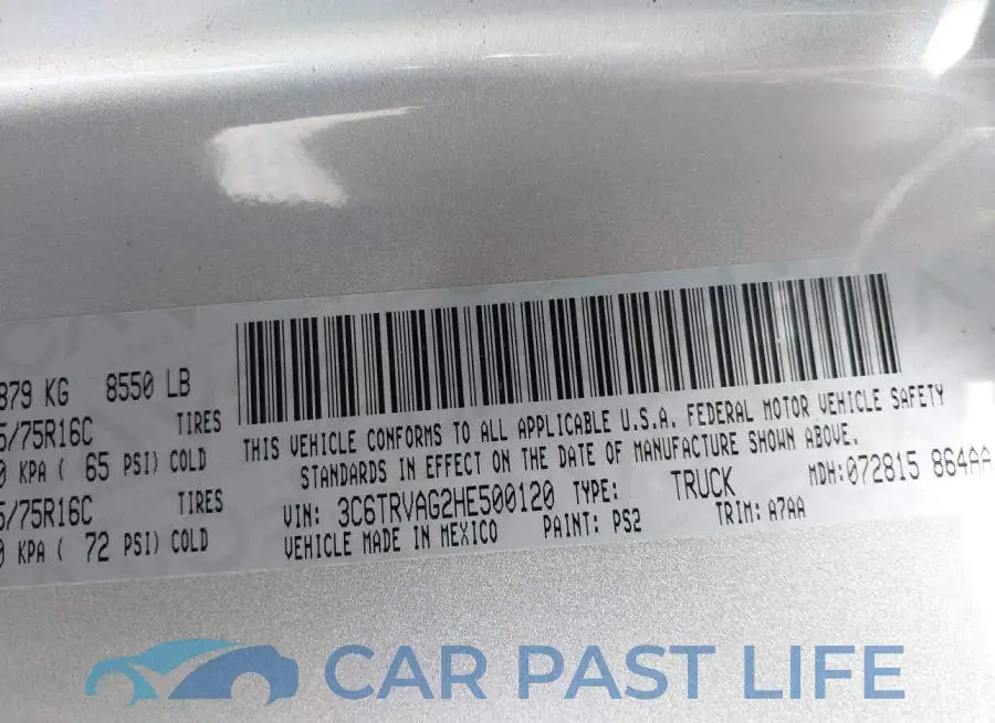 3C6TRVAG2HE500120# 9