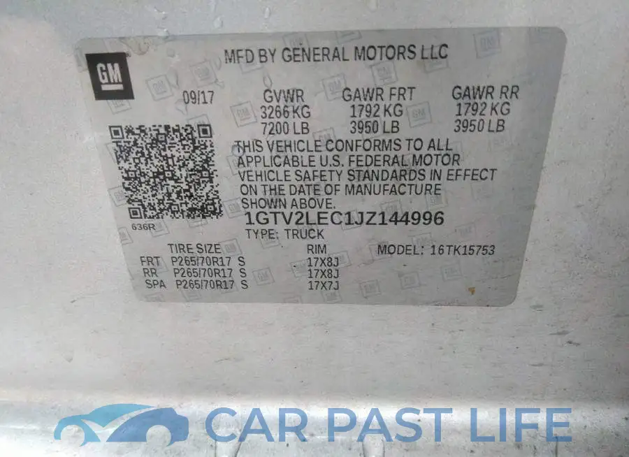 1GTV2LEC1JZ144996# 9
