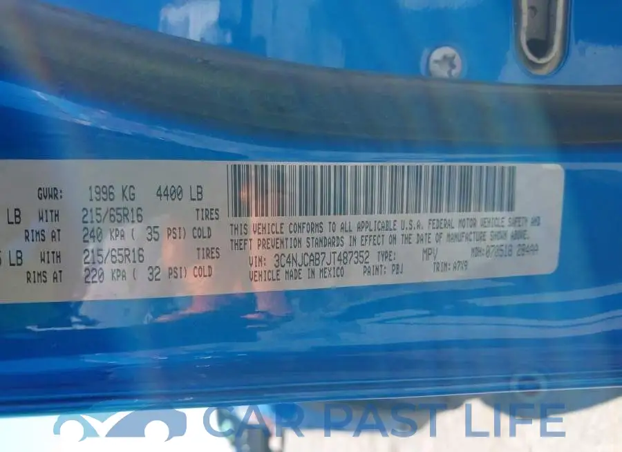3C4NJCAB7JT487352# 9