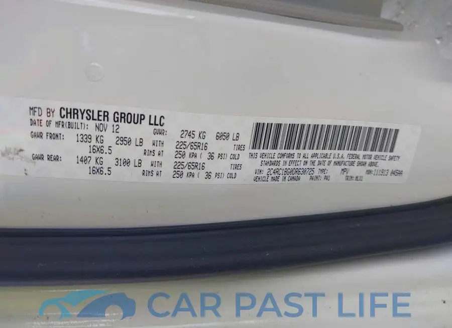 2C4RC1BG0DR630725# 9
