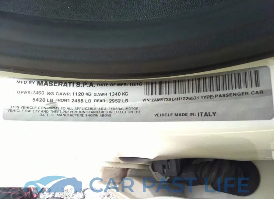 ZAM57XSL4H1226531# 9