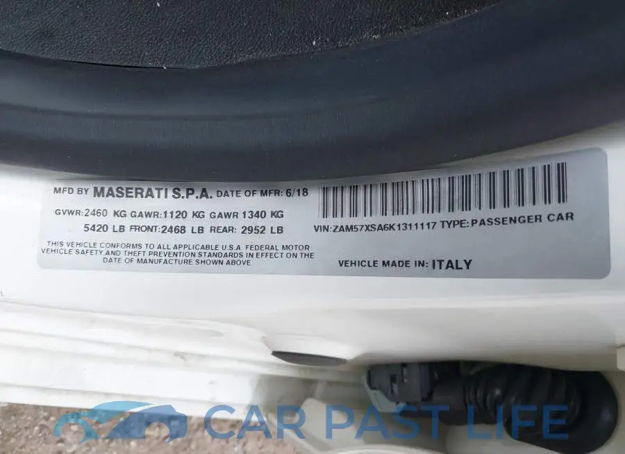 ZAM57XSA6K1311117# 9