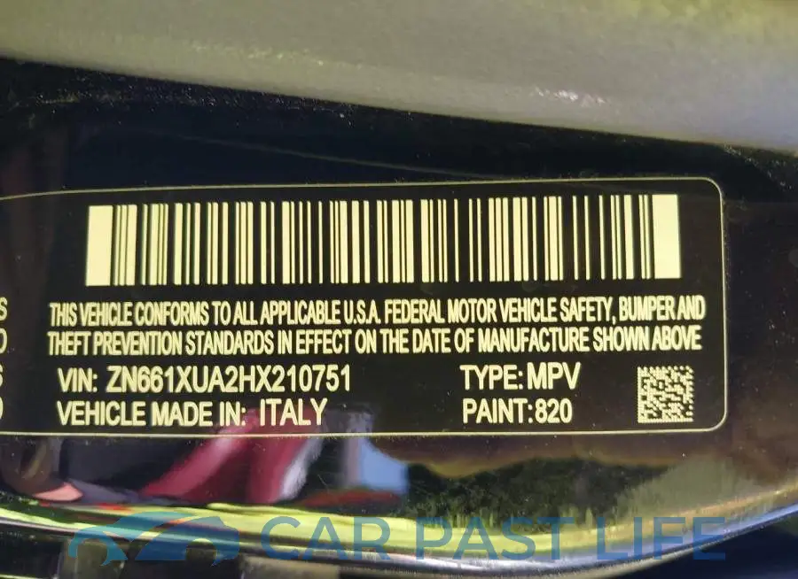 ZN661XUA2HX210751# 9