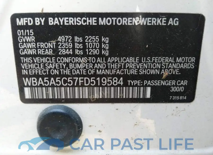WBA5A5C57FD519584# 9