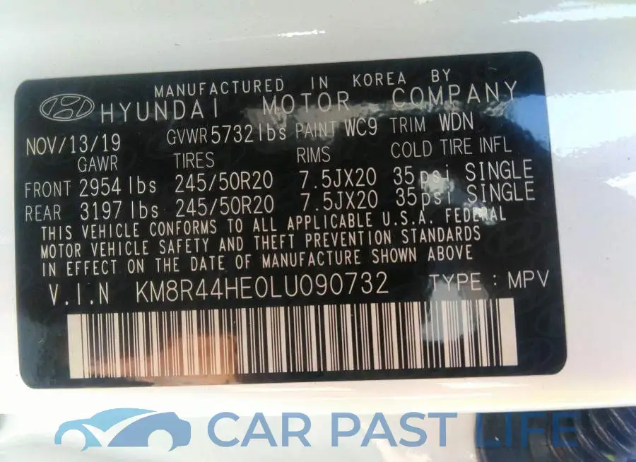 KM8R44HE0LU090732# 9