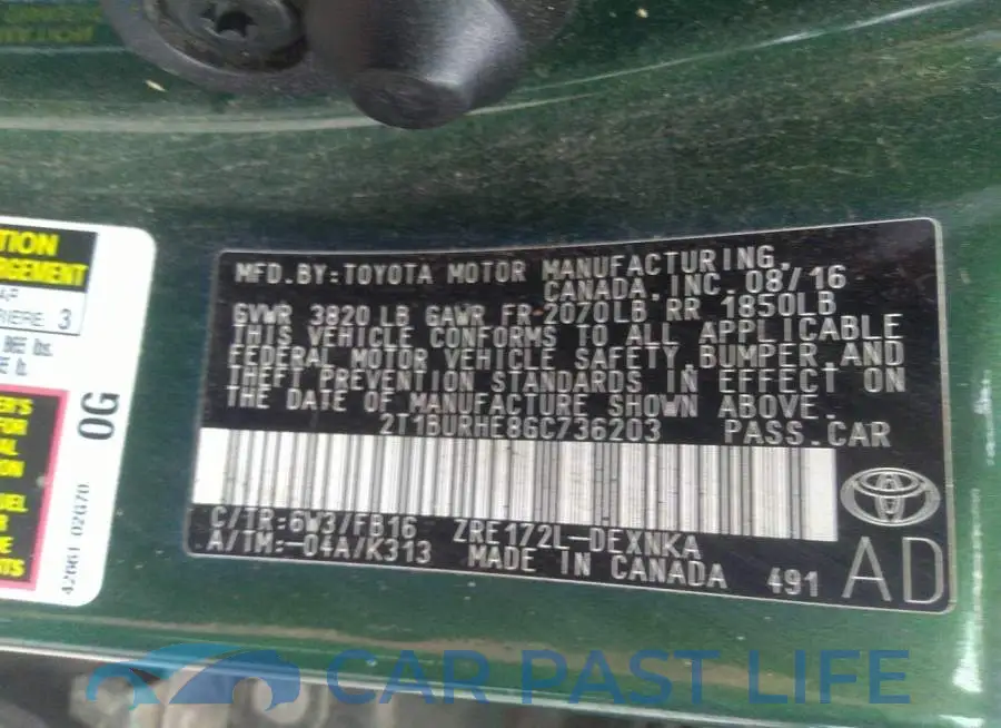 2T1BURHE8GC736203# 9