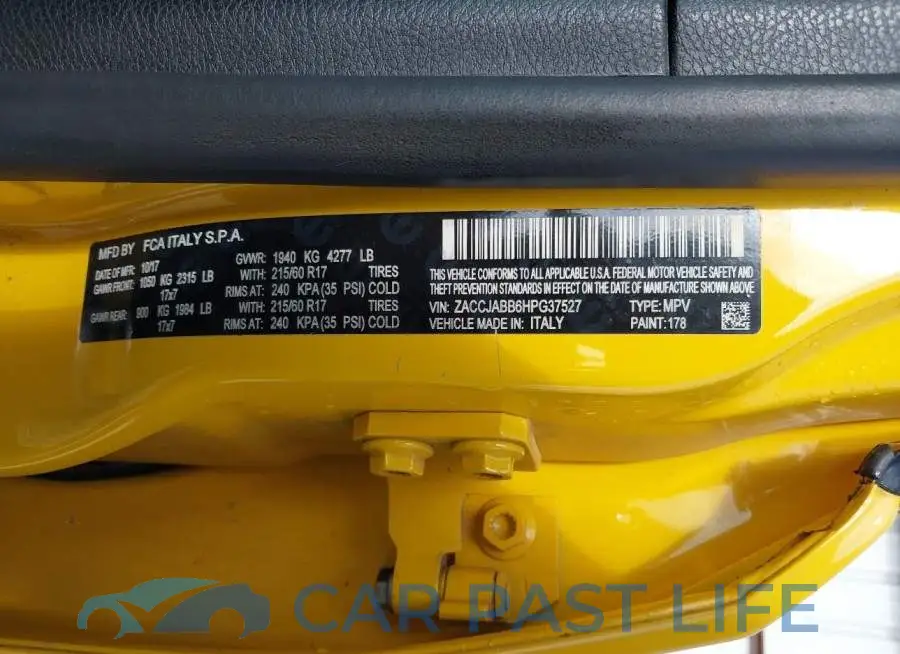 ZACCJABB6HPG37527# 9