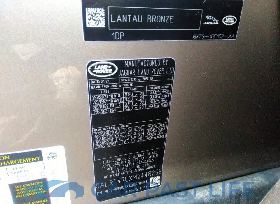 SALRT4RUXM2448258# 9