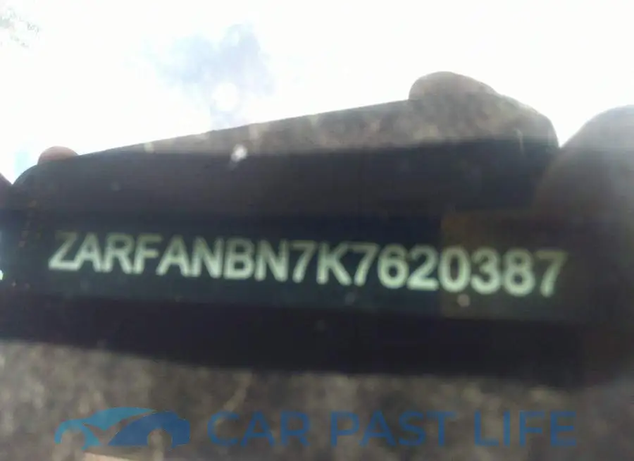 ZARFANBN7K7620387# 9
