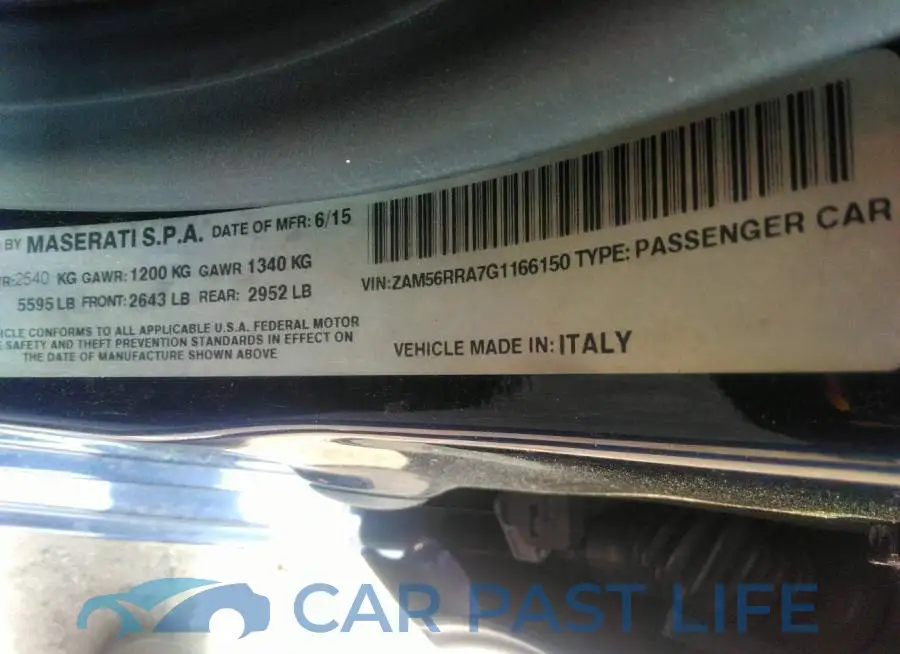 ZAM56RRA7G1166150# 9