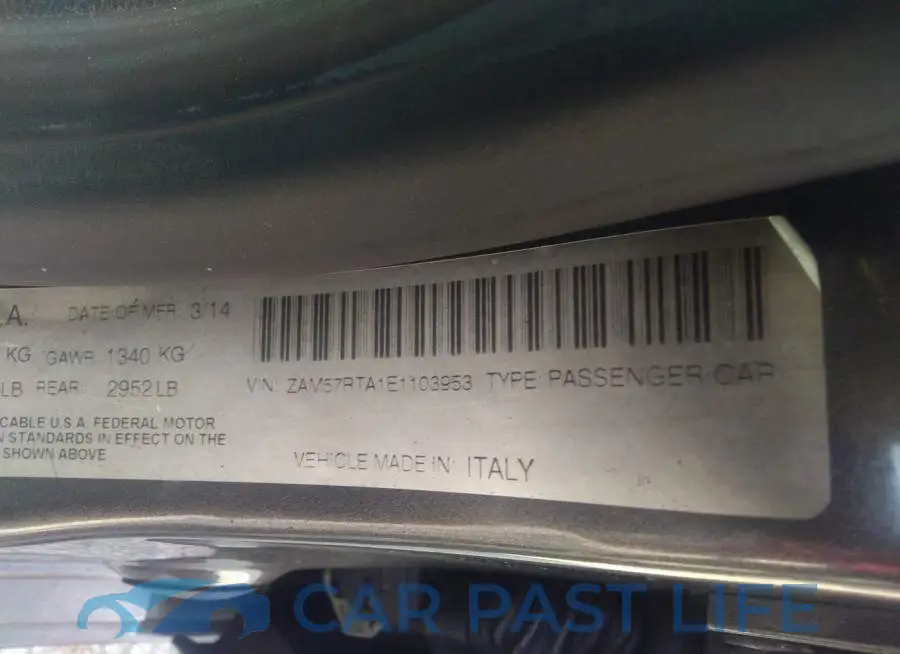 ZAM57RTA1E1103953# 9