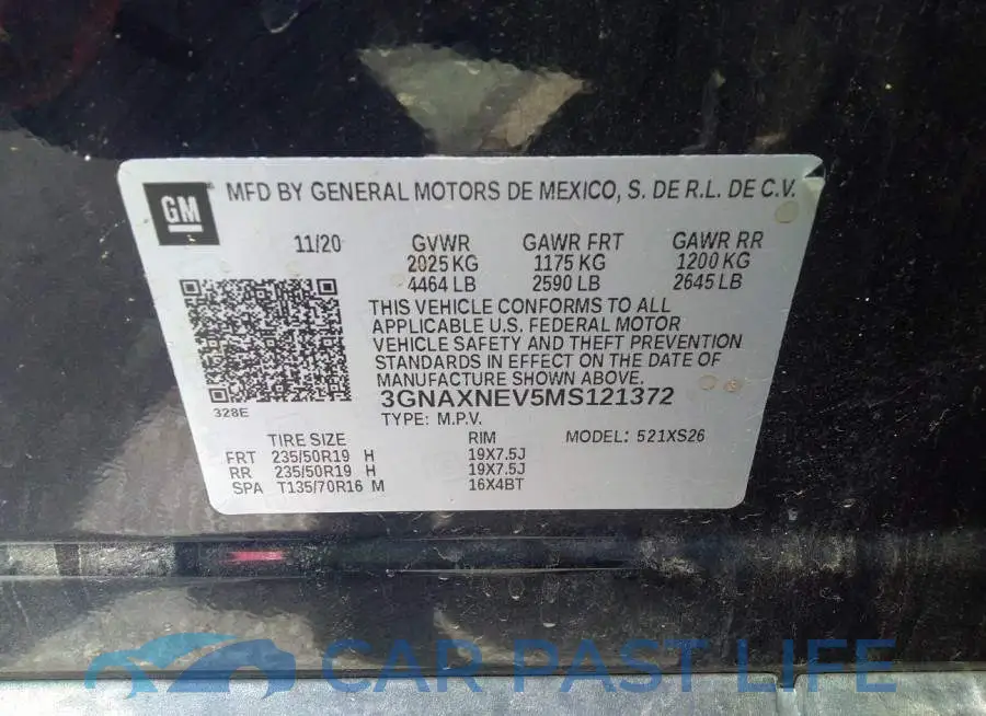 3GNAXNEV5MS121372# 9
