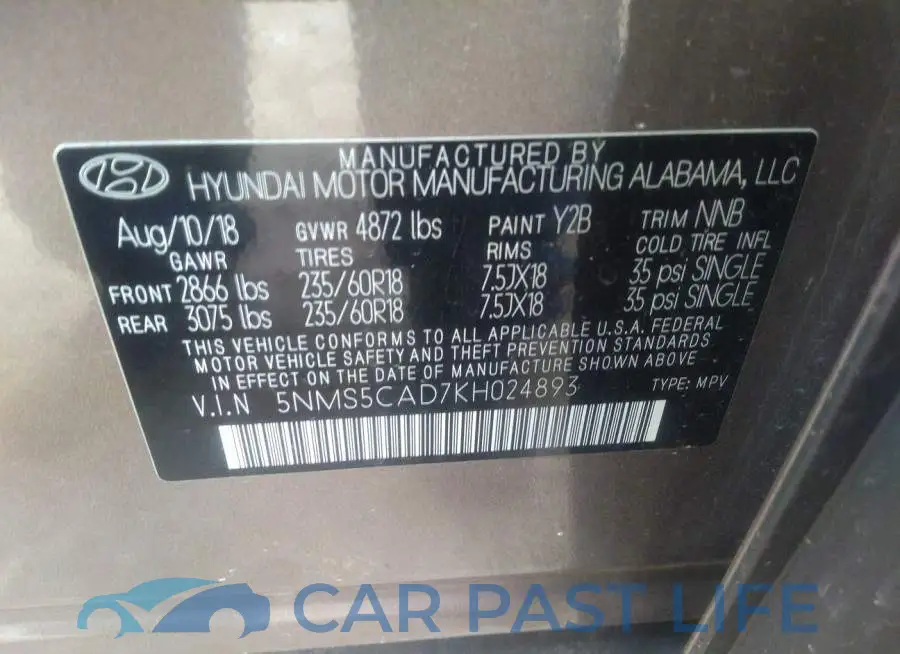 5NMS5CAD7KH024893# 9