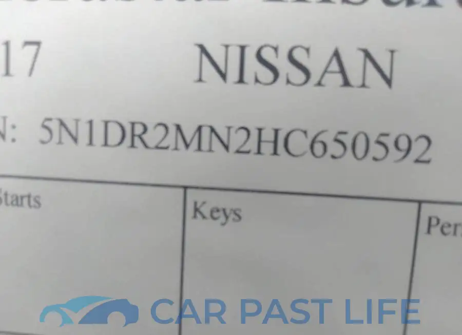 5N1DR2MN2HC650592# 9