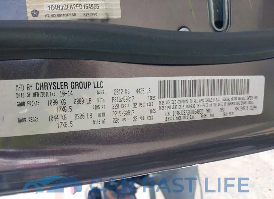 1C4NJCEA2FD164955# 9