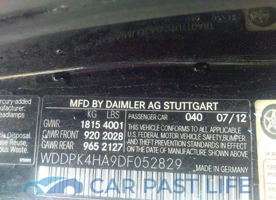 WDDPK4HA9DF052829# 9