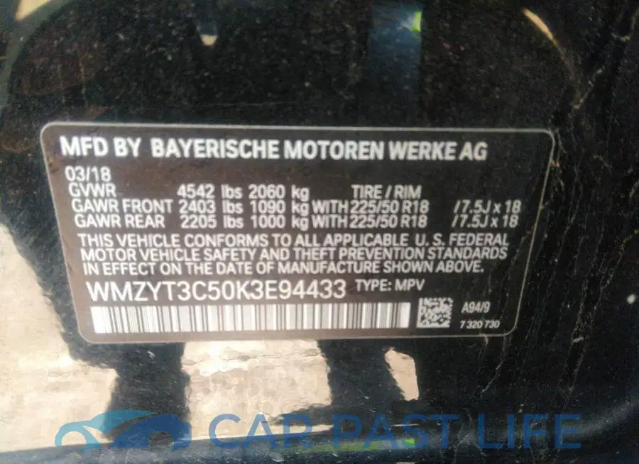 WMZYT3C50K3E94433# 9