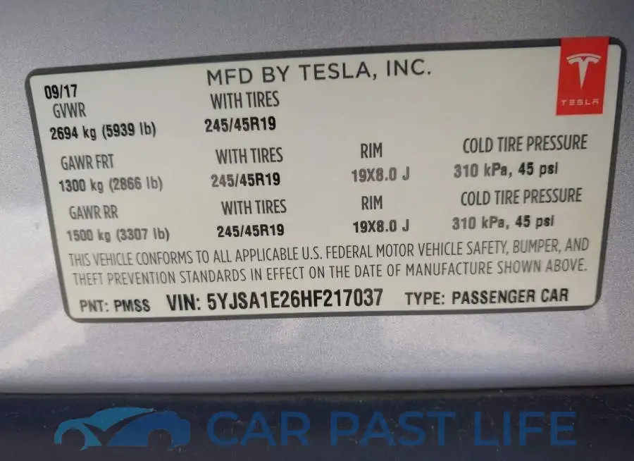 5YJSA1E26HF217037# 9