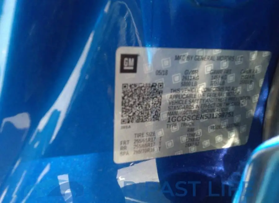 1GCGSCEN5J1298751# 9