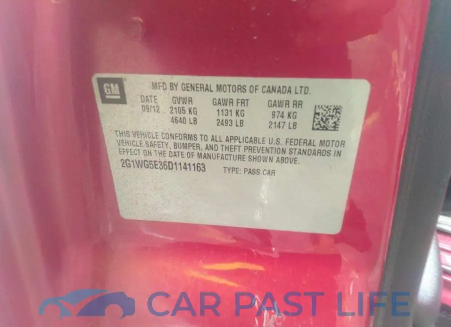 2G1WG5E36D1141163# 9