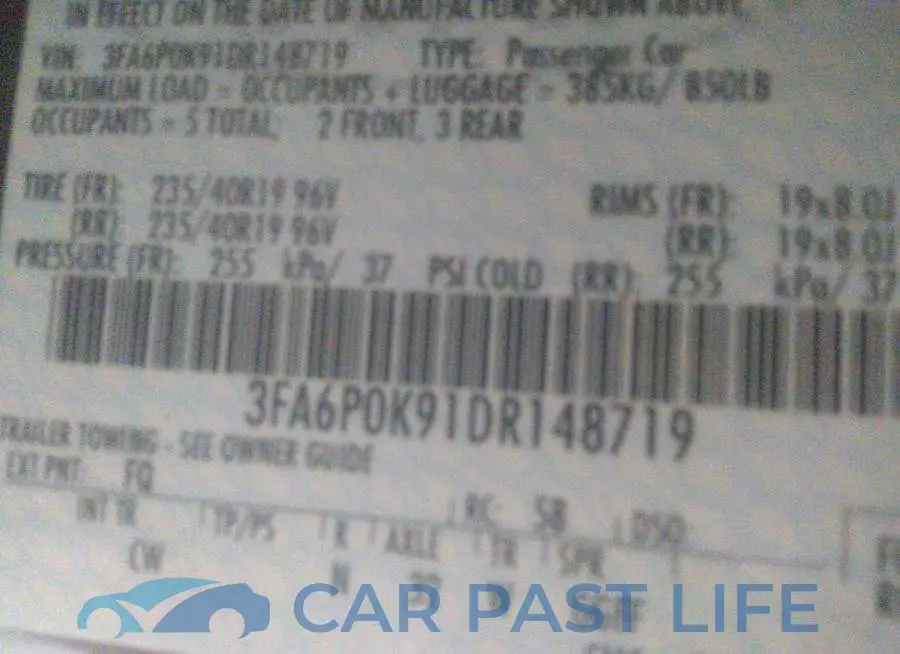 3FA6P0K91DR148719# 9