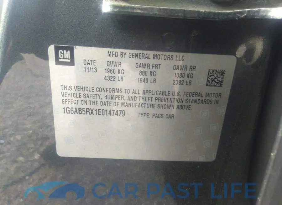 1G6AB5RX1E0147479# 9