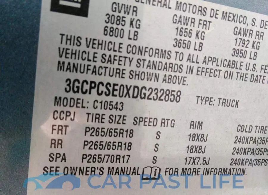 3GCPCSE0XDG232858# 9