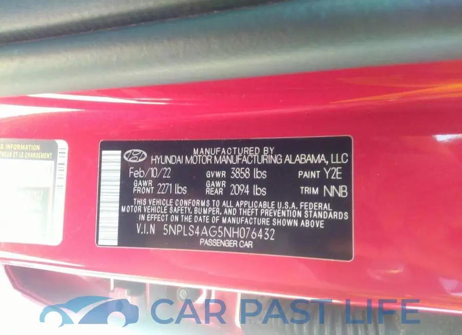5NPLS4AG5NH076432# 9