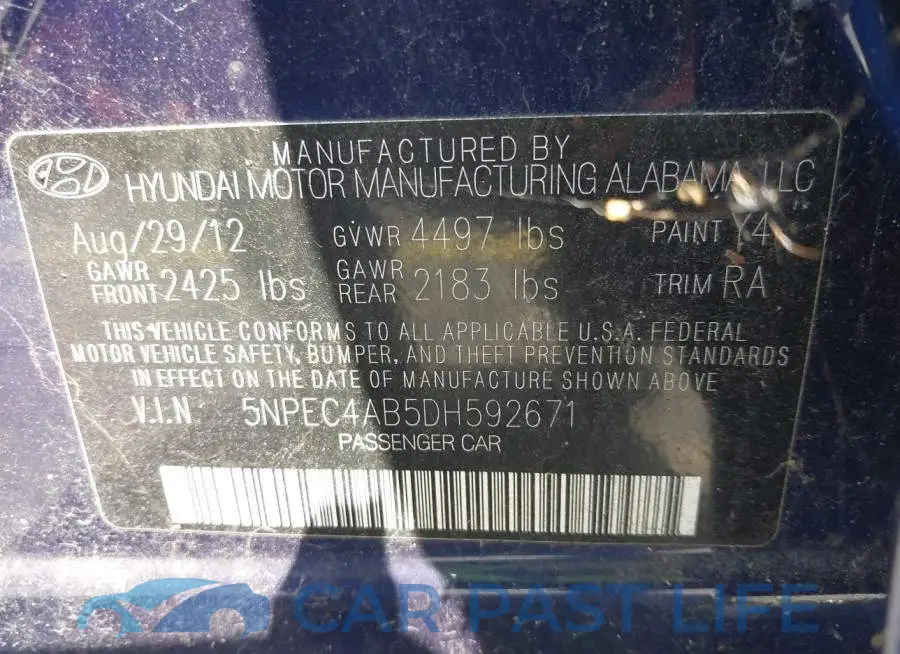 5NPEC4AB5DH592671# 9