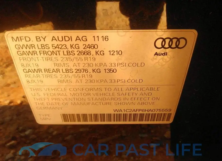 WA1C2AFP6HA075559# 9