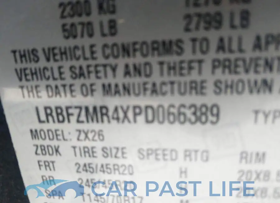LRBFZMR4XPD066389# 9