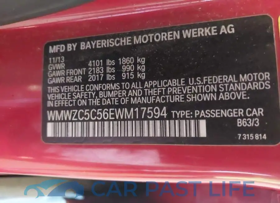 WMWZC5C56EWM17594# 9