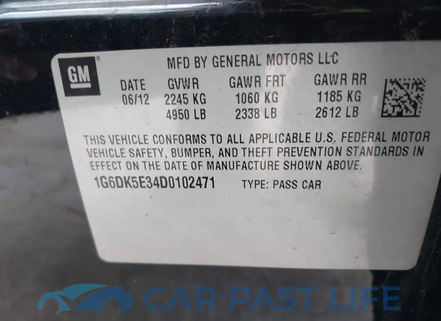 1G6DK5E34D0102471# 9