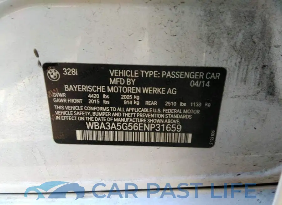 WBA3A5G56ENP31659# 9