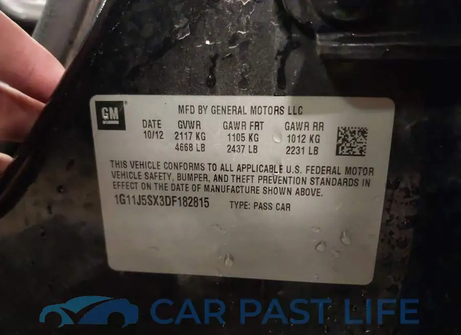1G11J5SX3DF182815# 9