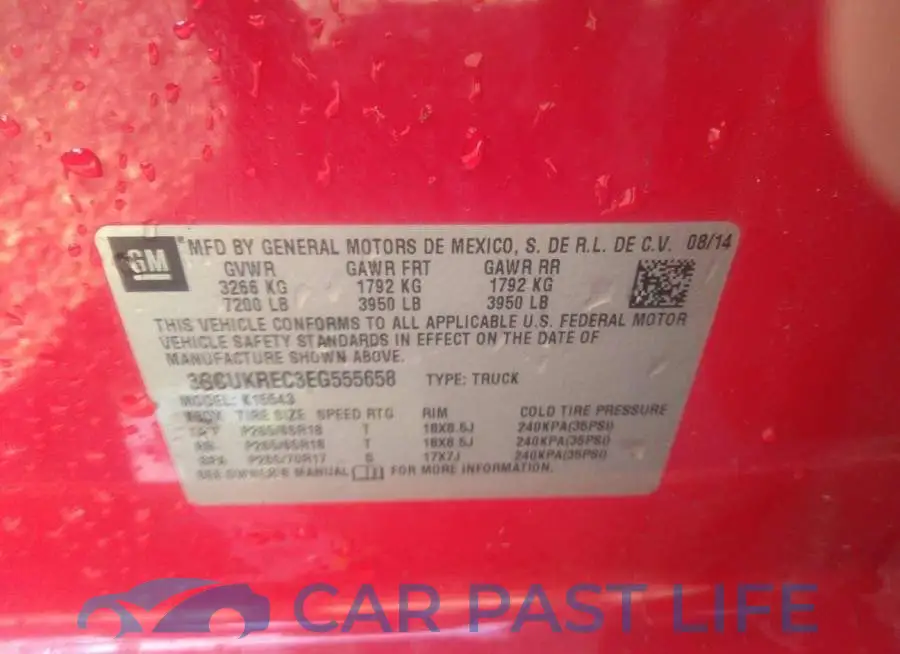 3GCUKREC3EG555658# 9