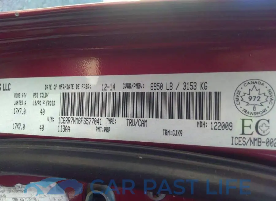 1C6RR7NM6FS577041# 9